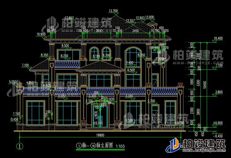 正立面图