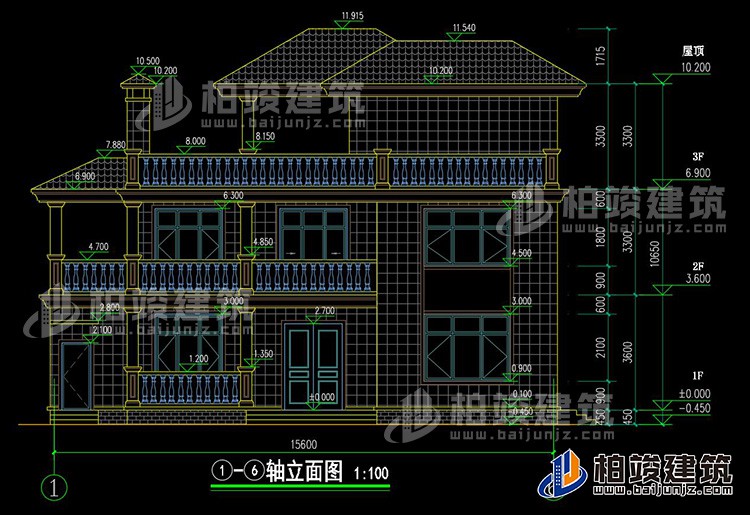 正立面图